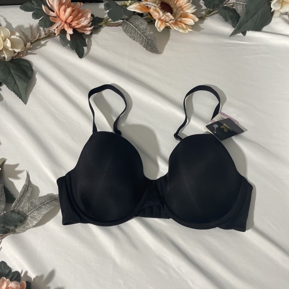 NWT Wacoal [ 32D US ] Lace Impression Underwire Contour‎ Bra Black - Picture 4 of 12